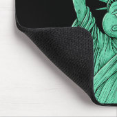 Rtland Frog Funny City Art - Rtland Frog Protest Mousepad (Ecke)