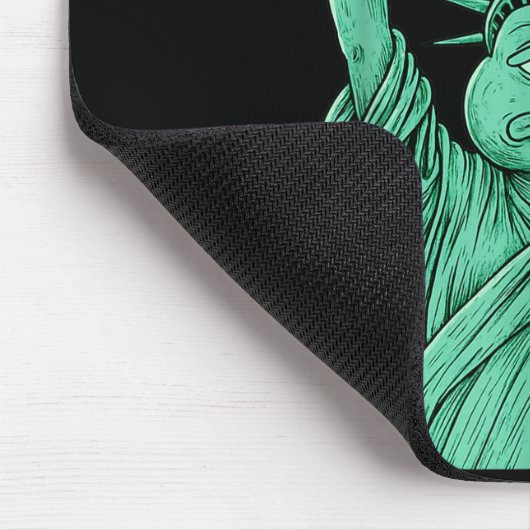 Rtland Frog Funny City Art - Rtland Frog Protest Mousepad (Ecke)