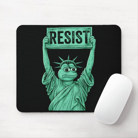 Rtland Frog Funny City Art - Rtland Frog Protest Mousepad (Mit Mouse)