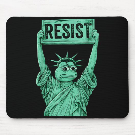 Rtland Frog Funny City Art - Rtland Frog Protest Mousepad (Vorne)