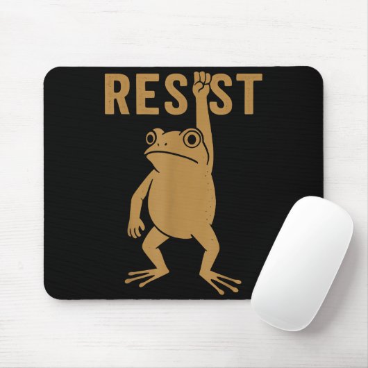 Rtland Frog Funny City Art - Rtland Frog Protest Mousepad (Mit Mouse)