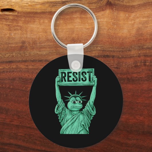 Rtland Frog Funny City Art - Rtland Frog Protest Schlüsselanhänger (Vorderseite)