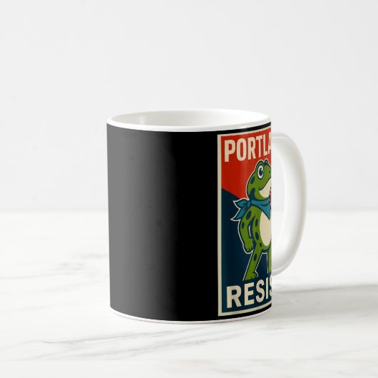 Rtland Frog Protest For Men And Women Kaffeetasse (VorderseiteRechts)