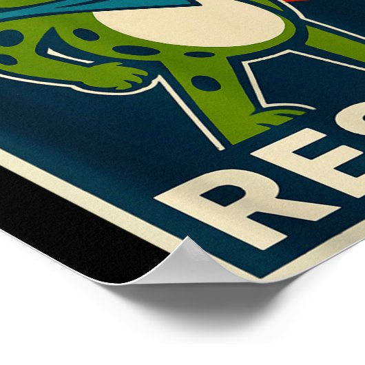 Rtland Frog Protest For Men And Women Poster (Ecke)