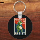 Rtland Frog Protest For Men And Women Schlüsselanhänger (Vorderseite)