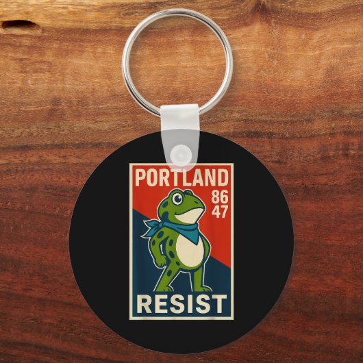 Rtland Frog Protest For Men And Women  Schlüsselanhänger (Vorderseite)