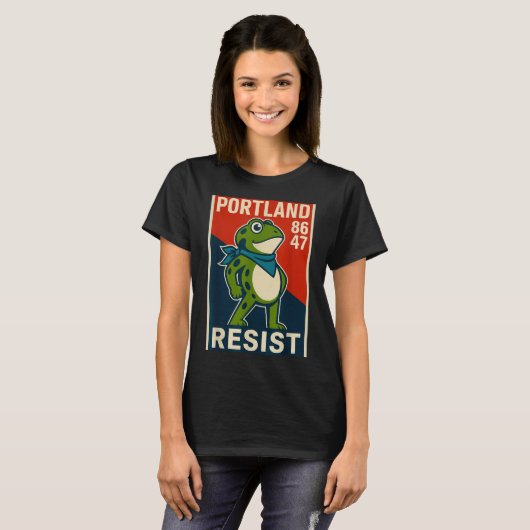 Rtland Frog Protest For Men And Women T-Shirt (Vorne ganz)
