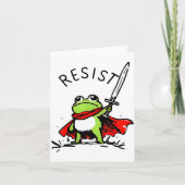 Rtland Frog Protest Resist Funny Frogs Activist  Karte (Vorderseite)