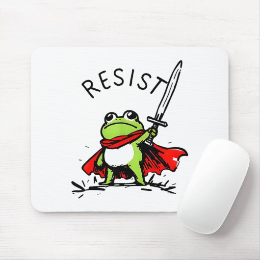 Rtland Frog Protest Resist Funny Frogs Activist Mousepad (Mit Mouse)