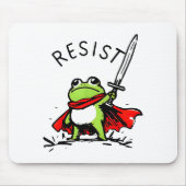Rtland Frog Protest Resist Funny Frogs Activist Mousepad (Vorne)