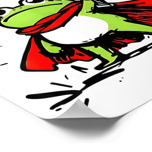 Rtland Frog Protest Resist Funny Frogs Activist Poster (Ecke)
