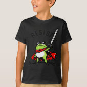 Rtland Frog Protest Resist Funny Frogs Activist T-Shirt (Vorderseite)