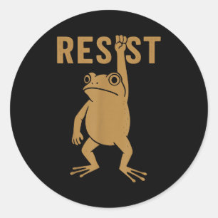 Rtland-Frosch Lustige Stadt Kunst - Rtland-Frosch Runder Aufkleber