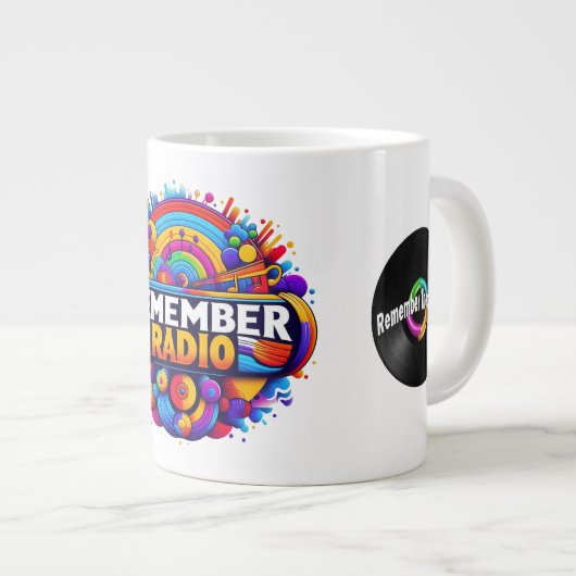 RTR neues Logo-Design Jumbo-Tasse (Vorderseite Rechts)