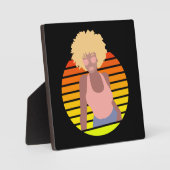 RTRO AFRO QUEEN - AFRO AMERIKANISCHE QUEEN FOTOPLATTE (Vorderseite)