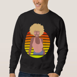RTRO AFRO QUEEN - AFRO AMERIKANISCHE QUEEN SWEATSHIRT