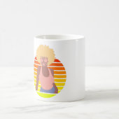 RTRO AFROKEN - AFRO-AMERIKANISCHE KÖNIGIN KAFFEETASSE (Mittel)