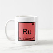 Ru - Symbol-T-Shirt für nicht in die Chemie einbez Kaffeetasse (Links)