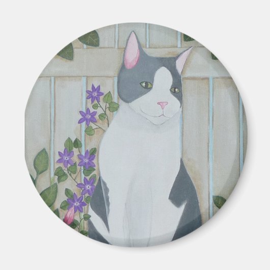 Ru und Rose Circle Magnet (Vorne)