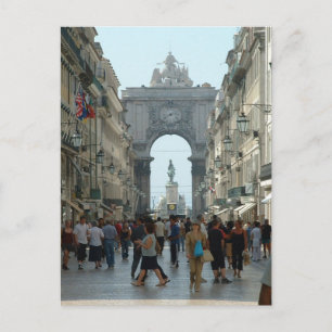 Rua Augusta - Lissabon Postkarte