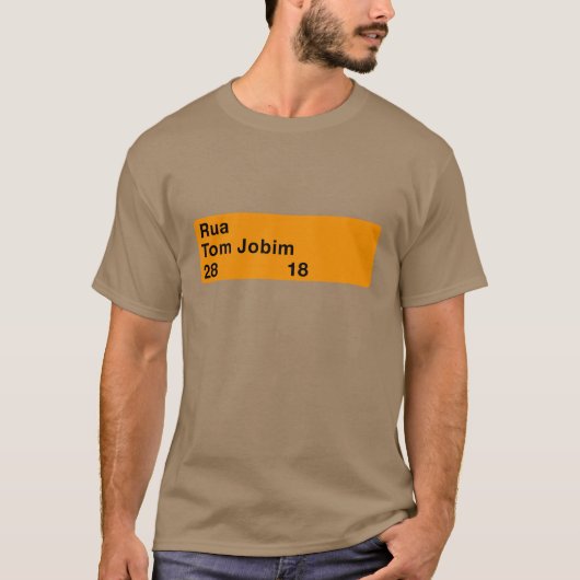 Rua Tom Jobim, Rio de Janeiro, Straßenschild T-Shirt (Vorderseite)