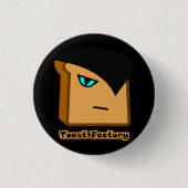 Ruan Toastie schwarzer Knopf Button (Vorderseite)