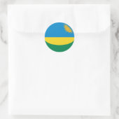 Ruanda Fisheye Flag Sticker (Tasche)