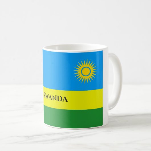 Ruanda Flag Afrika Kaffeetasse (VorderseiteRechts)