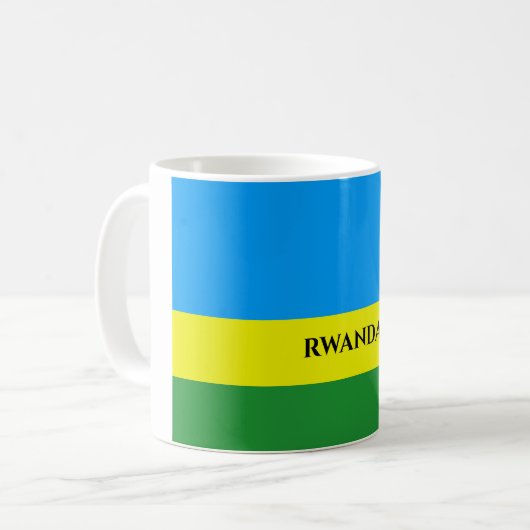 Ruanda Flag Afrika Kaffeetasse (Vorderseite Links)