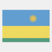 Ruanda Flag Emblem Geschenkpapier Set (Vorderseite)