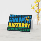 Ruanda Flag Geburtskarte Karte (Gelbe Blume)