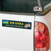 Ruanda Flag + Karte Autoaufkleber (Auf Lkw)