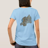 Ruanda Flag + Karte T - Shirt (Rückseite)