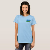 Ruanda Flag + Karte T - Shirt (Vorne ganz)