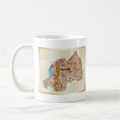 Ruanda Flag + Karte Tasse (Links)