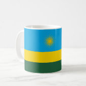 Ruanda Flag Keramik Kaffee Tasse (Vorderseite Links)