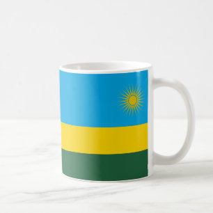 Ruanda Flag Keramik Kaffee Tasse