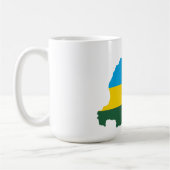 Ruanda Flag & Map Tasse (Links)