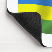 Ruanda Flag Mousepad (Ecke)