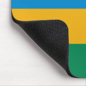 Ruanda Flag Mousepad (Ecke)