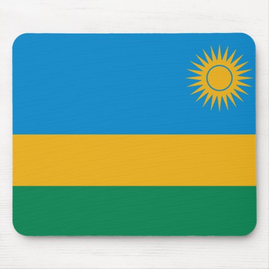 Ruanda Flag Mousepad (Vorne)