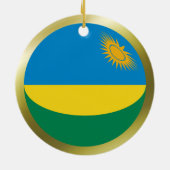 Ruanda Flag Ornament (Hinten)