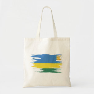 Ruanda Flag Pinselart Tragetasche