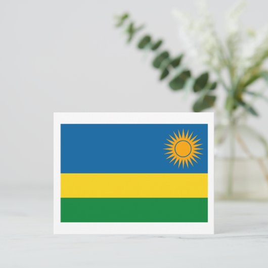 Ruanda Flag Postcard Postkarte (Stehend Vorderseite)