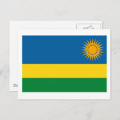 Ruanda Flag Postcard Postkarte (Vorne/Hinten)