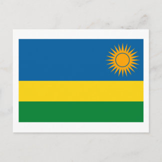 Ruanda Flag Postcard Postkarte