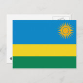 Ruanda Flag Postcard Postkarte (Vorne/Hinten)