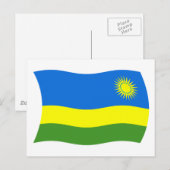 Ruanda Flag Postcard Postkarte (Vorne/Hinten)