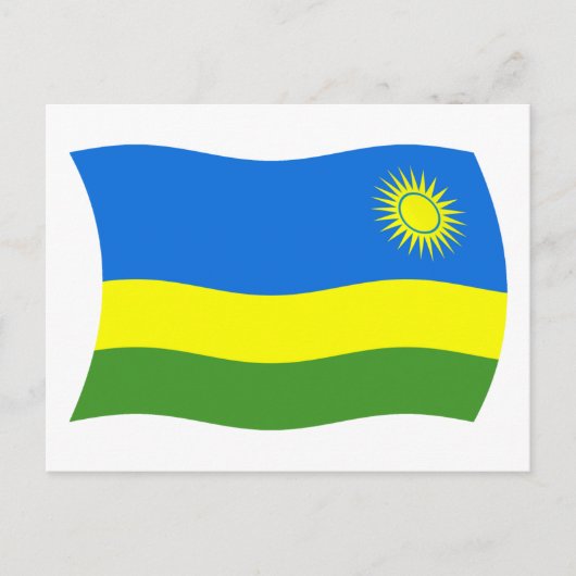 Ruanda Flag Postcard Postkarte (Vorderseite)