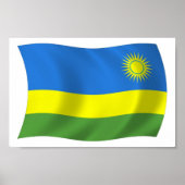 Ruanda Flag Poster Print (Vorne)